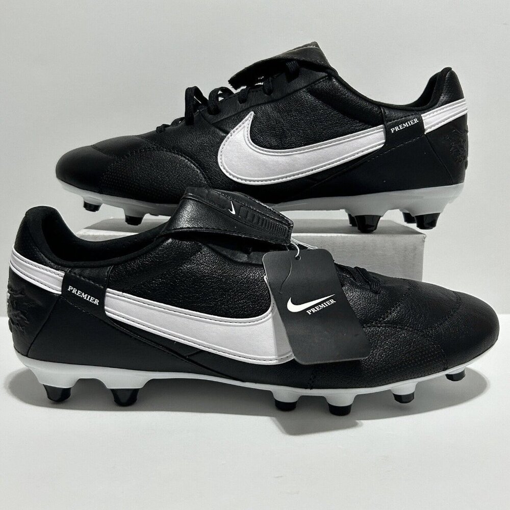 Nike Premier III 3 FG Soccer Cleats Black White Men Sz 5 Women Sz 6.5 AT5889-010